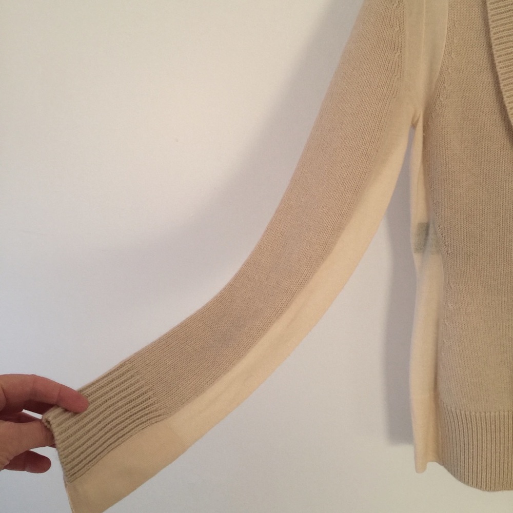 🎉SOLD ON TRADESY! NWT DEREK LAM TRIPLE PLY SHAWL COLLAR RUNWAY CASHMERE CARDIGAN - Picture 5 of 14